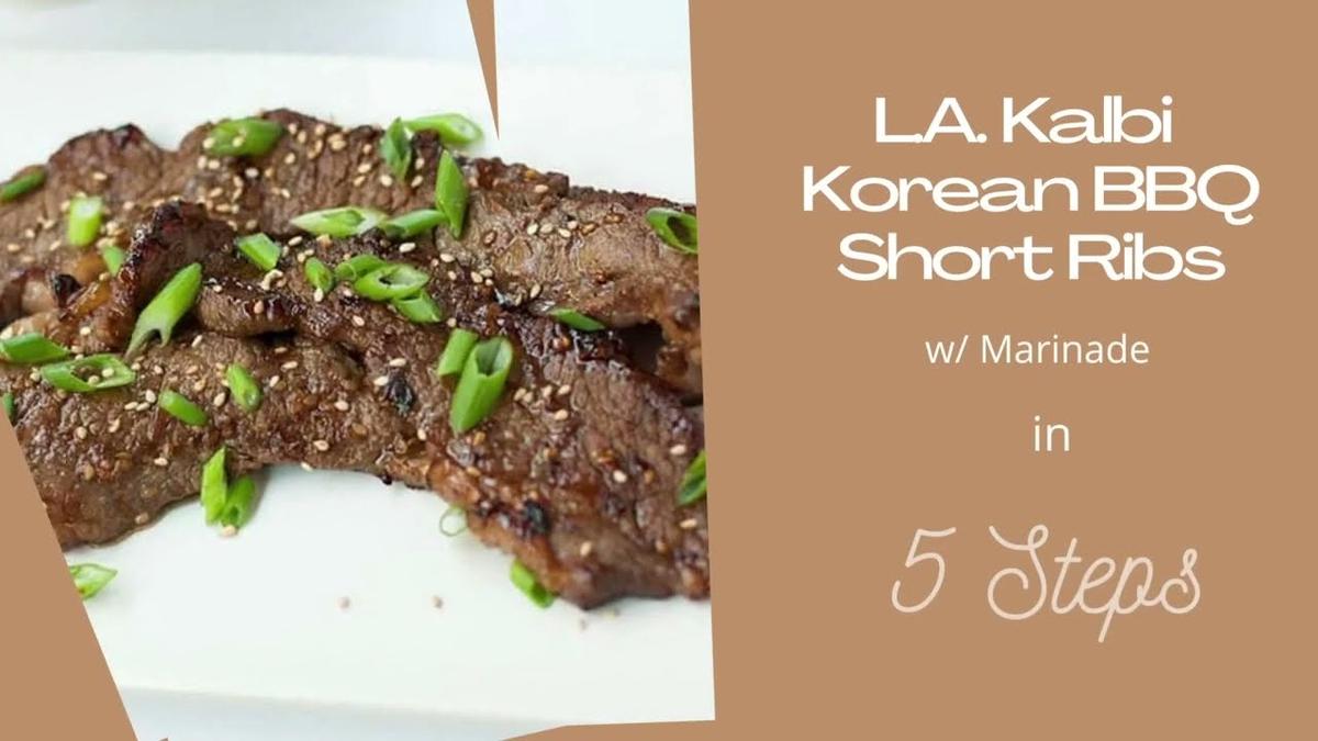 'Video thumbnail for Korean BBQ Short Ribs Recipe'